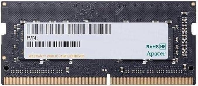 Actual product image Apacer DDR4 8GB 2666MHz CL19 SODIMM 1.2V (1 x 8GB, 2666 MHz, DDR4-RAM, SO-DIMM)