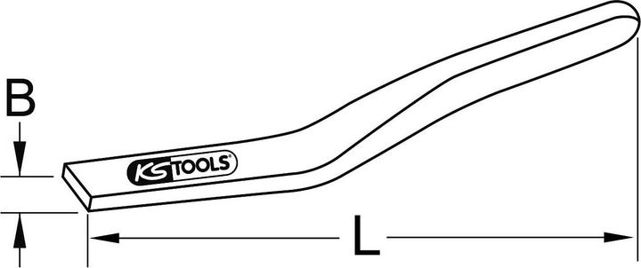 Immagine prodotto KS Tools Ferro da stiro BERYLLIUMplus / Strumento per lavorare a maglia