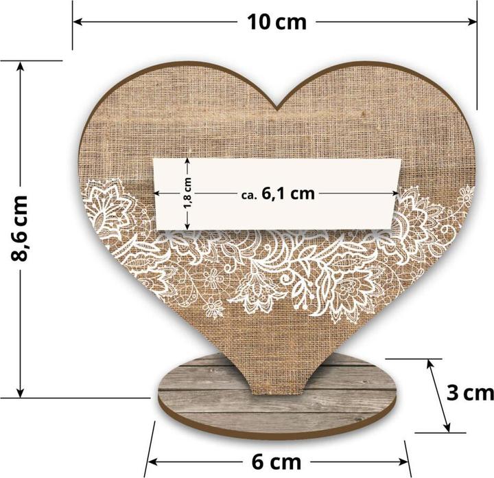 Image du produit familiawedding 10 cartes de table pour le mariage