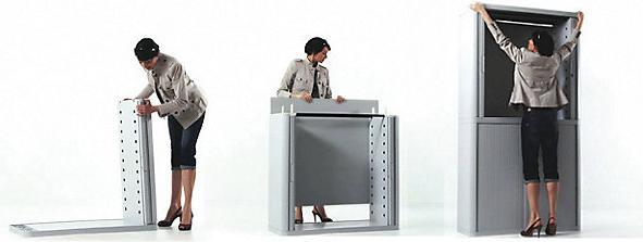 Image du produit Paperflow armoire à volets roulants easyOffice (47,5 x 49 x 104 cm)