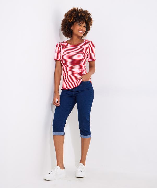 Image du produit Joe Browns Exposed Seam Striped Scoop Neck Tee (46)