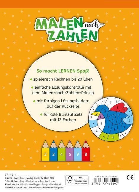 Image du produit Ravensburger Peinture par numéros, 1re année : Calculer jusqu'à 20