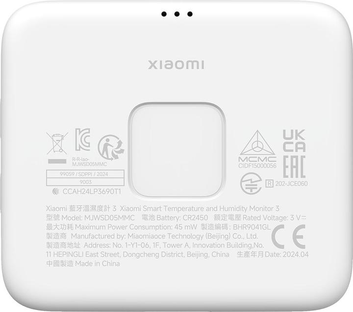 Image du produit Xiaomi Moniteur intelligent de température et d'humidité 3