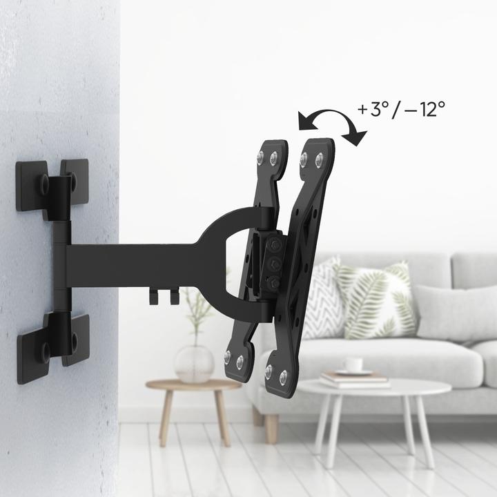Image du produit Hama Support TV mural, inclinable, pivotant, extra-plat, 122 cm (48") jusqu'à 25 kg (Mur, 48", 25 kg)