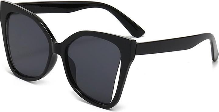 Produktbild Techsuit - Sunglasses (5335) - for Women with PC Frame and Lens, Butterfly Shape - Black / Gray