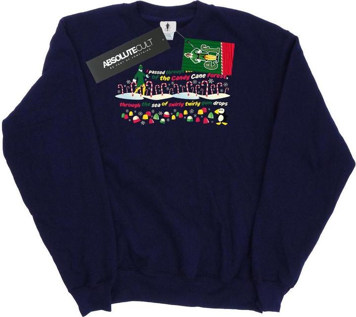 Actual product image Elf Womens/Ladies Candy Cane Forest Sweatshirt (L)