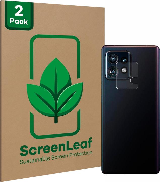 Actual product image ScreenLeaf Protective film sustainable screen protector screen protector film clear transparent (2 Piece, Motorola Edge 40 Pro)