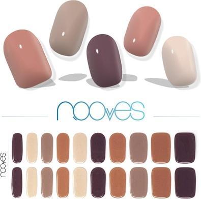 Nooves Secret Earth Premium Luxe Solid Color Gel Nails 20 Stück