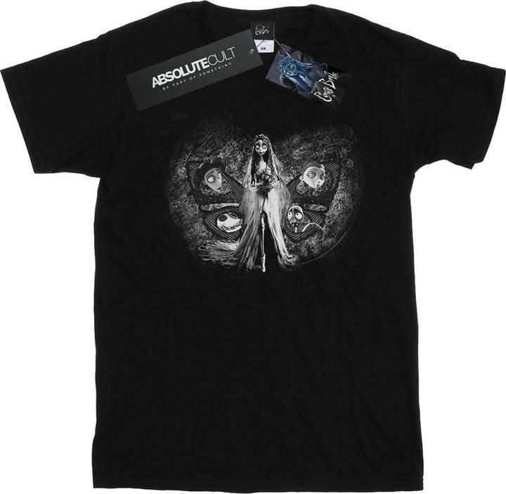 Actual product image Corpse Bride Womens/Ladies Love Triangle Cotton Boyfriend T-Shirt (L)
