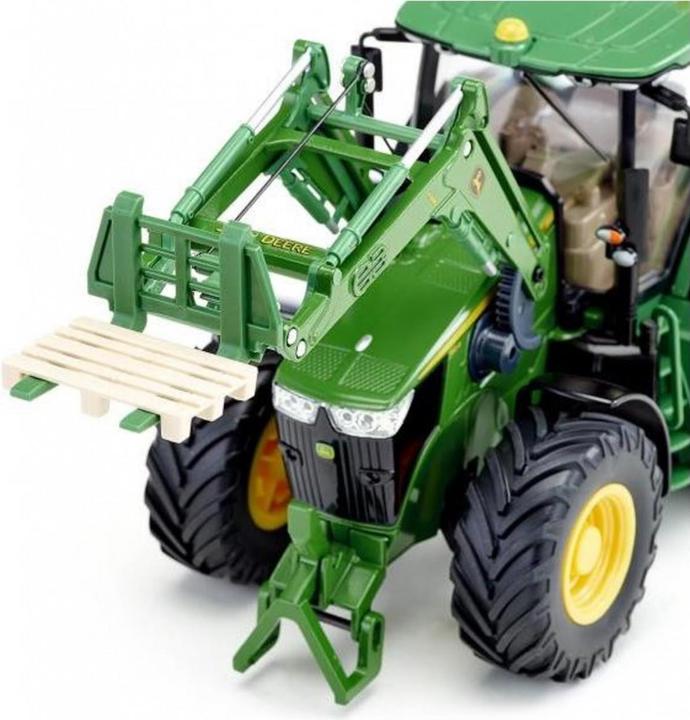 Actual product image Siku John Deere 7310R with front loader and Bluetooth app control