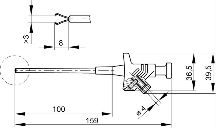 Produktbild SKS Klemm-Prüfspitze (Prüfspitze)