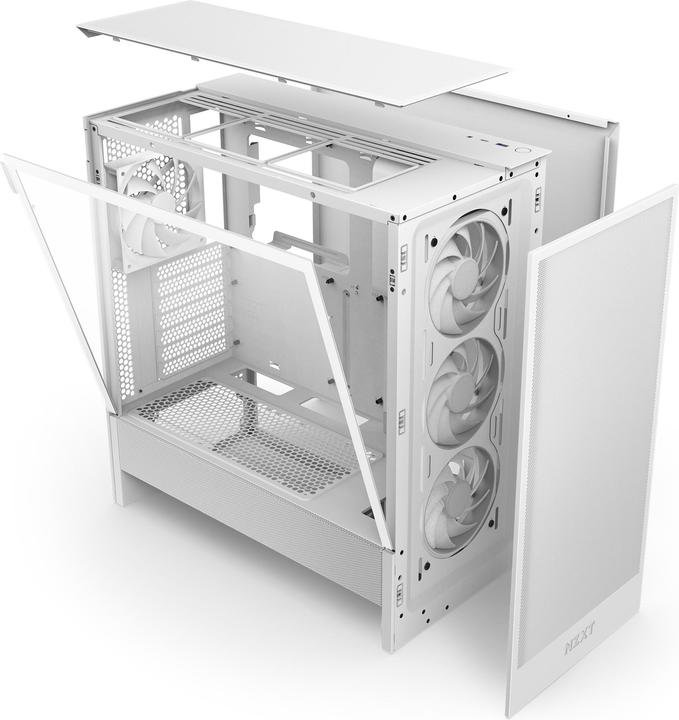 Produktbild NZXT H5 Flow RGB ( 2024 ) (weiss, Tempered Glass) (ATX, mATX, E-ATX, Mini-ITX)