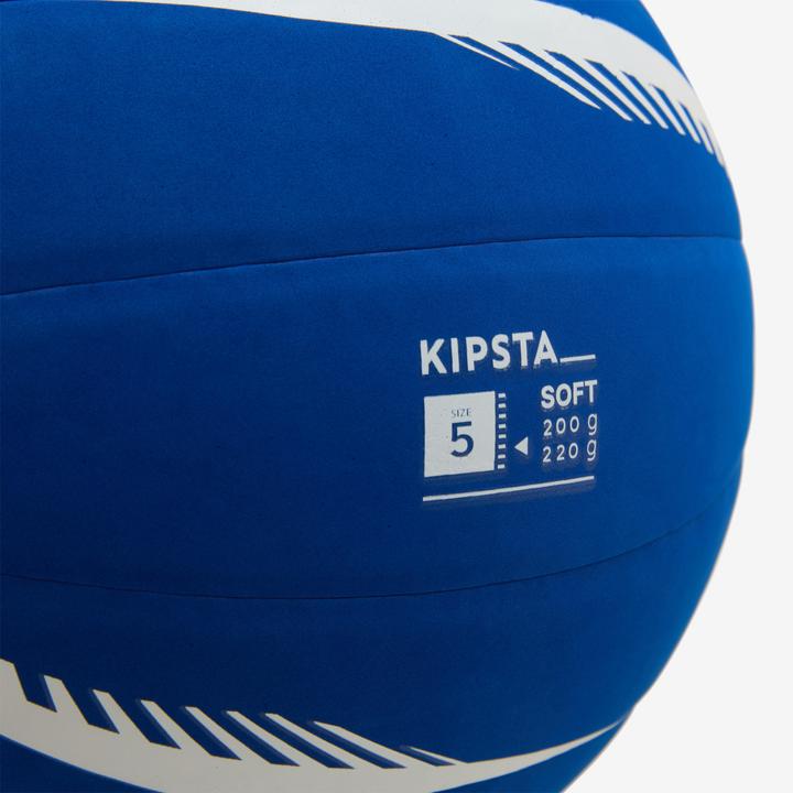 Actual product image Kipsta Volleyball 200 / 220 g Ball VB500 Soft - Blue/White