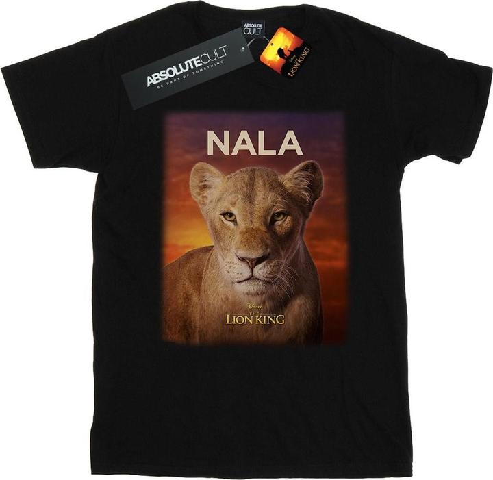 Actual product image Disney Womens/Ladies The Lion King Movie Nala Poster Cotton Boyfriend T-Shirt (XL)