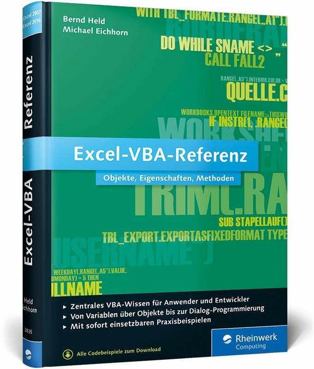 Actual product image Excel-VBA-Referenz - Objekte, Eigenschaften, Methoden (German, Bernd Hero, 2015)
