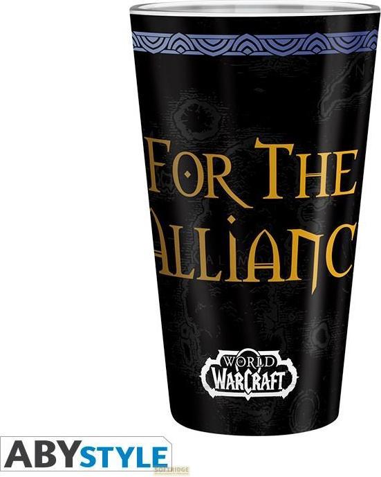 Produktbild ABYstyle WORLD OF WARCRAFT - Large Glass - 400ml - Alliance - box x2