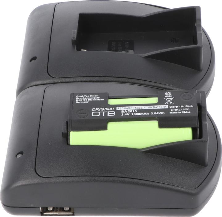 Immagine prodotto AccuCell Caricatore rapido e batteria 2x adatta per il Sennheiser BA2015 (Accumulatore di carica elettrica)