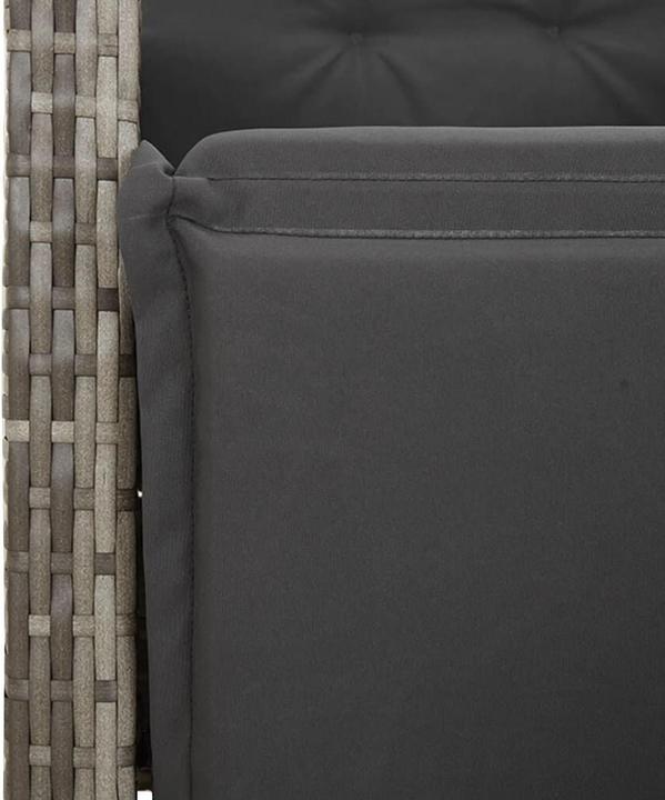 Actual product image VidaXL Garden armchair with adjustable footrest