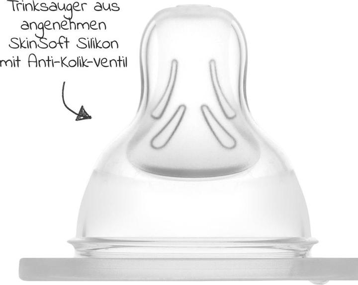Image du produit MAM Babyflaschen Glas-Flasche 2er Pack Feel Good 170 ml - Silikon (170 ml)