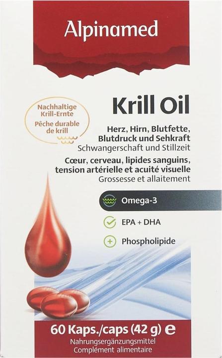 Actual product image Alpinamed Krill Oil Capsules (60 Piece, Capsules, 80 g)