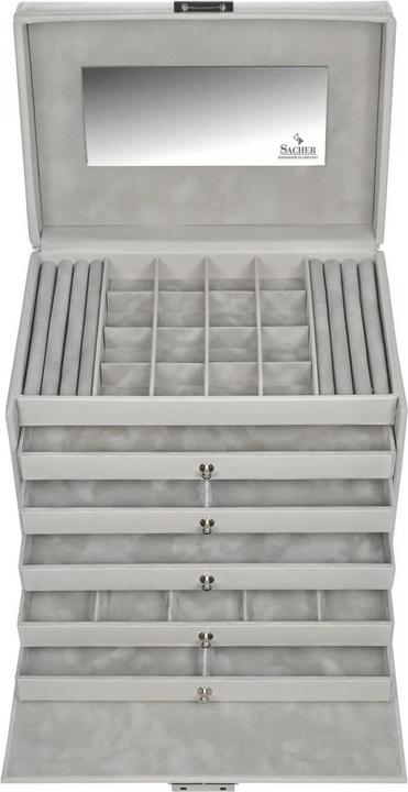 Actual product image Sacher 85.518.561821 - Nina elegance sand full-grain cowhide jewellery box