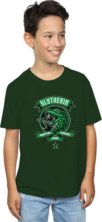 Actual product image Boys Slytherin Toon Crest T-Shirt (152, 158)
