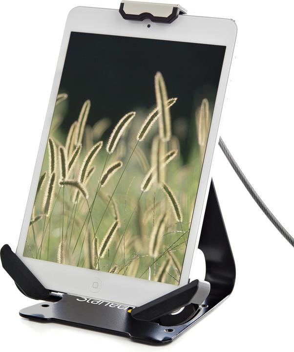 Produktbild StarTech Sichere Tablet-Halterung mit K-Slot-Kabelschloss - iPad Ständer für 7,9 -13 Zoll Tablets mit