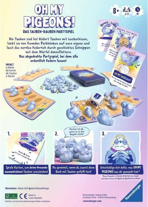 Immagine prodotto Ravensburger Oh, i miei piccioni (Tedesco)