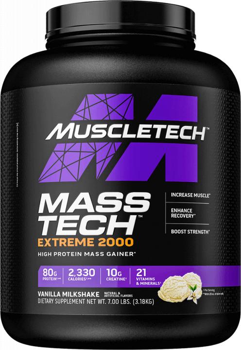 Image du produit Muscle Tech MuscleTech Mass Tech Extreme 2000 (Milk-shake à la vanille, 1 pcs, 2720 g)