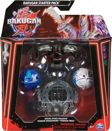 Spin Master Bakugan - Attaque spéciale Nillious, Titanium Dragonoid & Titanium Trox