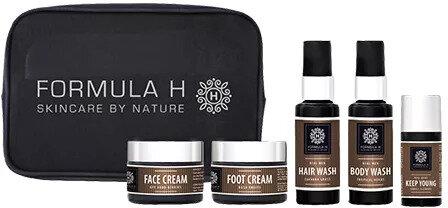 Actual product image Formula H Real Men Natural Hydrating Foot Cream, Hand Cream, Hair Shampoo, Cleansing Body Wash, Anti