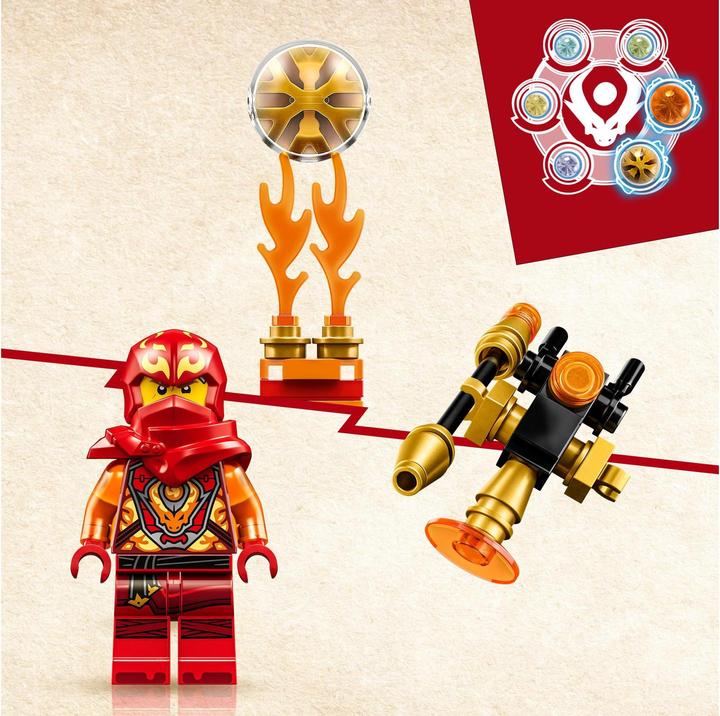 Actual product image LEGO 71777 Kai's Dragon Power Spinjitzu Flip (71777, LEGO Ninjago)