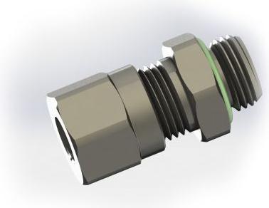 Actual product image Rs Pro 69485 Series Straight Fitting, BSP 1/4 BSP (Pipe fitting)