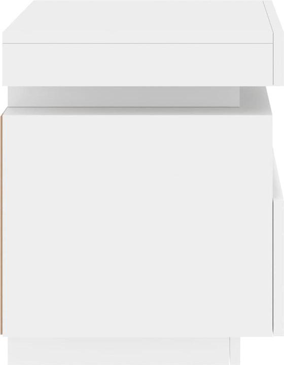 Immagine prodotto VidaXL Comodino con luci LED bianco 40x39x48,5 cm, colore (39 x 40 x 48,5 cm)