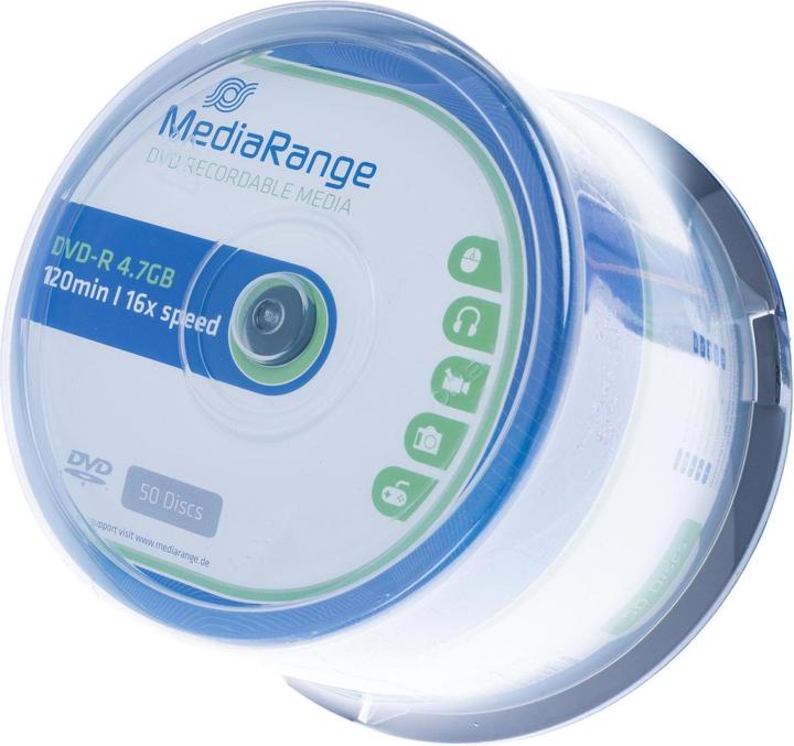 Produktbild MediaRange DVD-R 4.7GB, 50er Spindel (50 x)