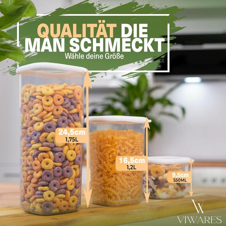 Produktbild Viwares 18-teiliges Vorratsdosen-Set