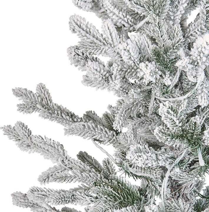 Immagine prodotto Beliani Albero di Natale artificiale con illuminazione a LED innevato da 180 cm bianco BRISCO (180 cm)