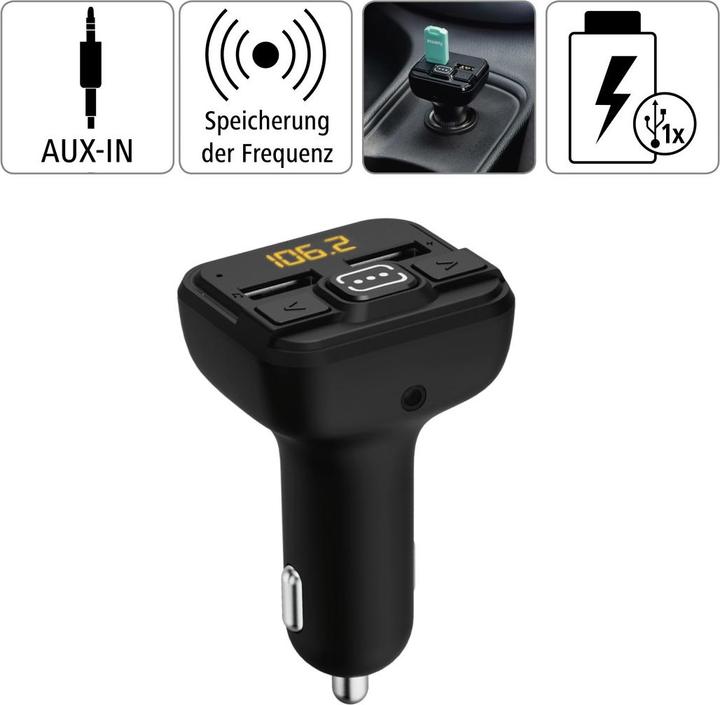 Produktbild Hama FM-Transmitter mit AUX-IN + USB-IN