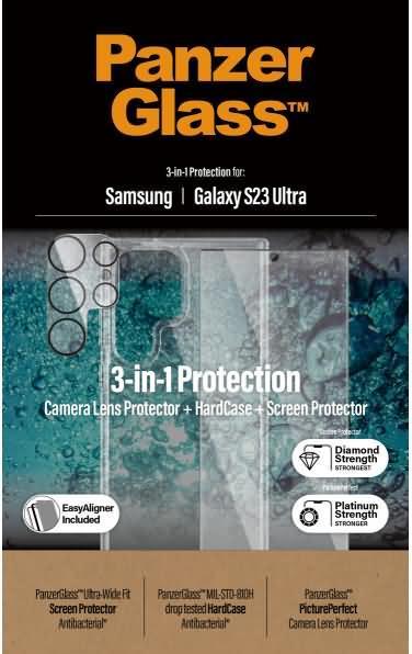 Actual product image PanzerGlass Hard Case+Glass Bundle (1 Piece, Samsung Galaxy S23 Ultra)