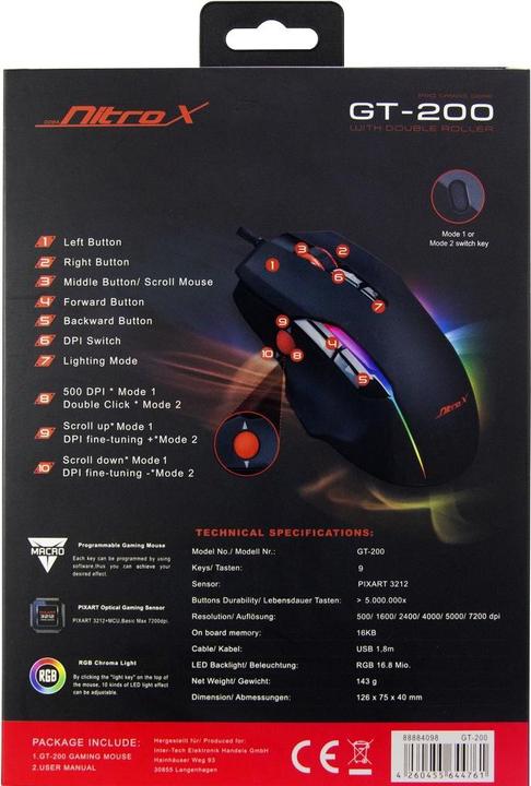 Produktbild Intertech Nitrox GT-200 (Kabelgebunden)
