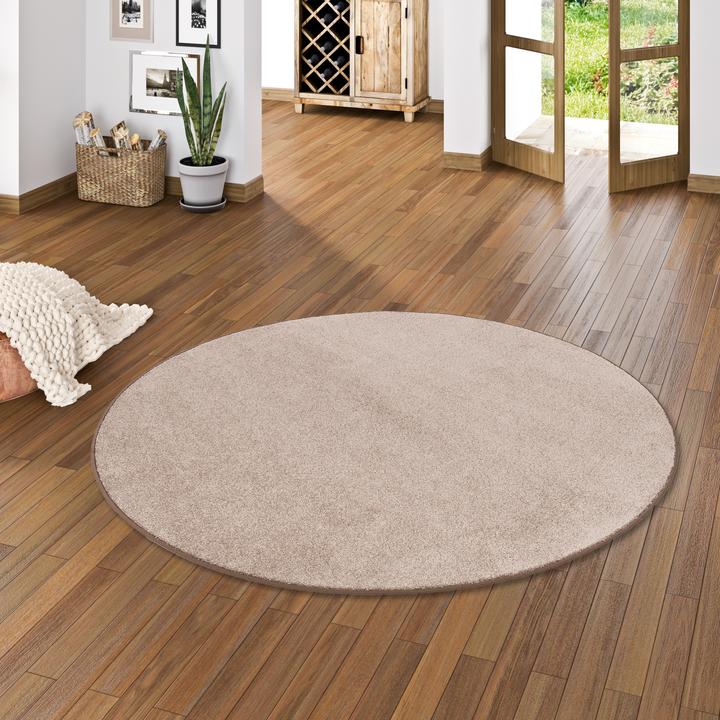 Produktbild Snapstyle Hochflor Velours Teppich Luna Rund (133 x 133 cm)