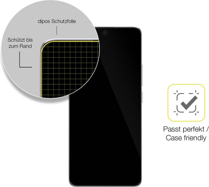 Actual product image Dipos Screen Protector Full-Cover 3D (2 Piece, Xiaomi Redmi Note 13 Pro)