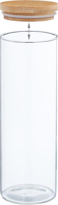 Produktbild Relaxdays 4x Vorratsglas (1.60 l)