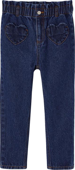 Image du produit Vertbaudet Mädchen Paperbag-Jeans mit Herz-Taschen (116)