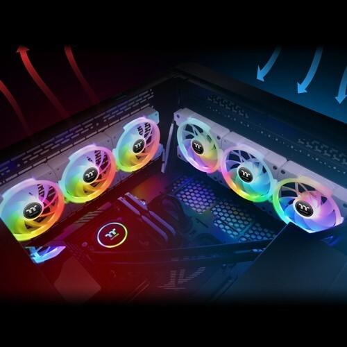 Actual product image Thermaltake Swafan EX12 RGB (120 mm, 3 x)