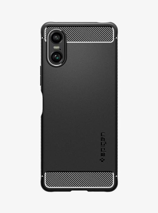 Produktbild Spigen Rugged Armor Hülle für Sony Xperia 10 VI – mattschwarz (Sony Xperia 10 VI)
