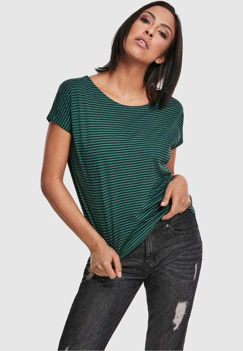 Actual product image Urban Classics Ladies Yarn Dyed Baby Stripe Tee (L)