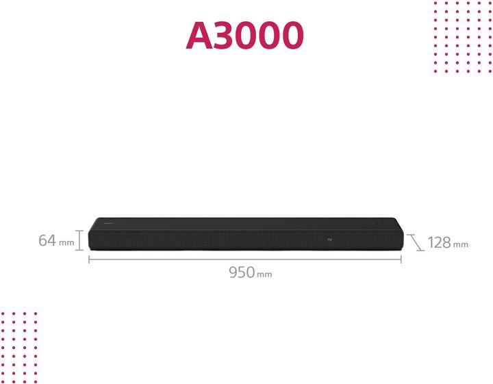Produktbild Sony HT-A3000 (250 W, 3.1 Kanal)