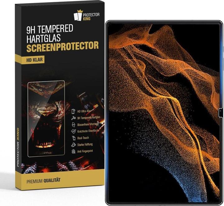 Actual product image Protectorking 6x real tempered 9H armoured glass 3D CLEAR (6 Piece, Galaxy Tab S8 Ultra)
