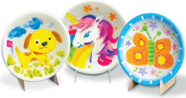 Actual product image 4M Creativity and Fantasy - Mini Plates Kit for Painting